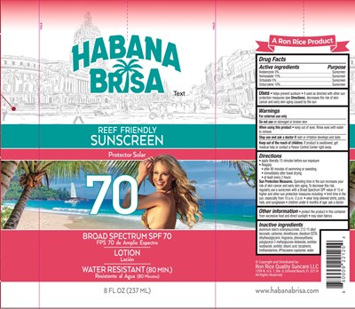 Label (Habana Spf 70 Lotion)